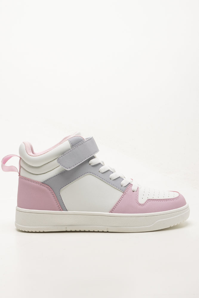 Lilac and White High Top Sneaker (1)