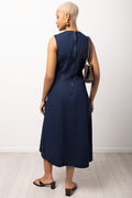 Panel Denim Dress Indigo (2)