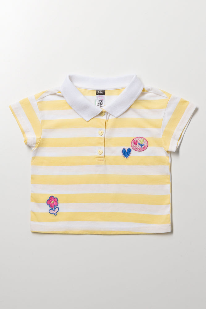 Yellow Striped Collar Golfer