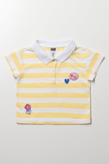 Yellow Striped Collar Golfer