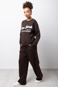 Chocolate New York Fleece Sweatshirt (1)