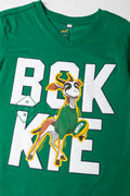 Bokkie Graphic V-Neck T-Shirt (1)