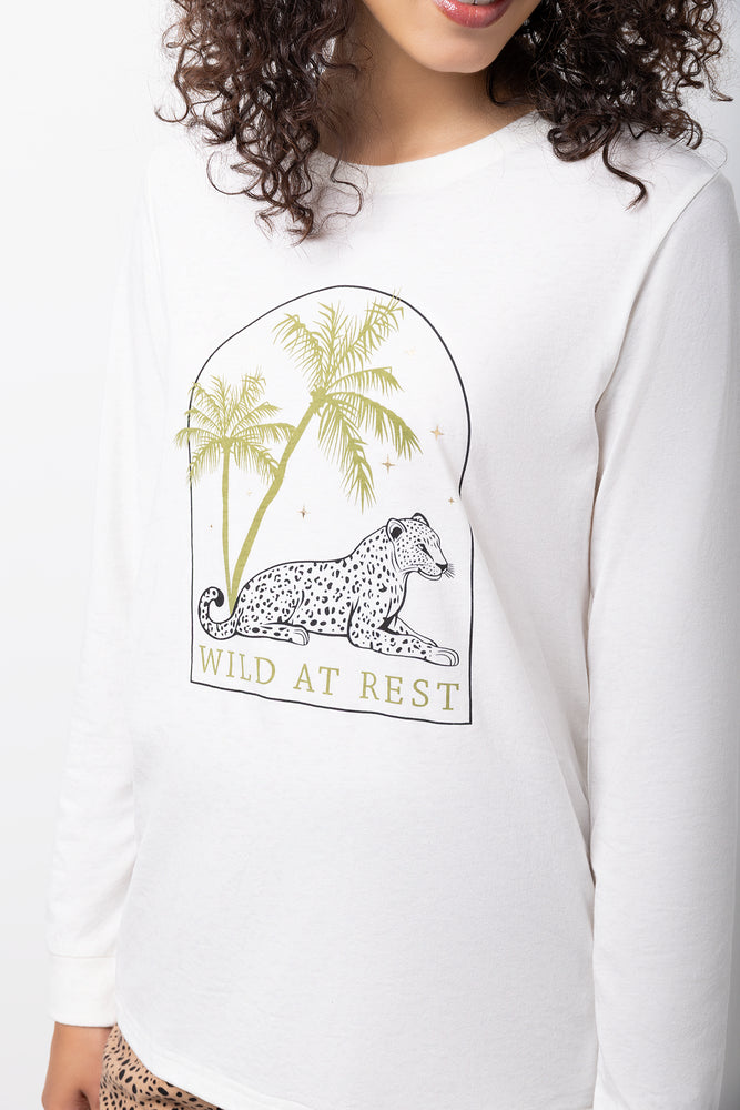 Long Sleeve Leopard Print Pyjamas (3)