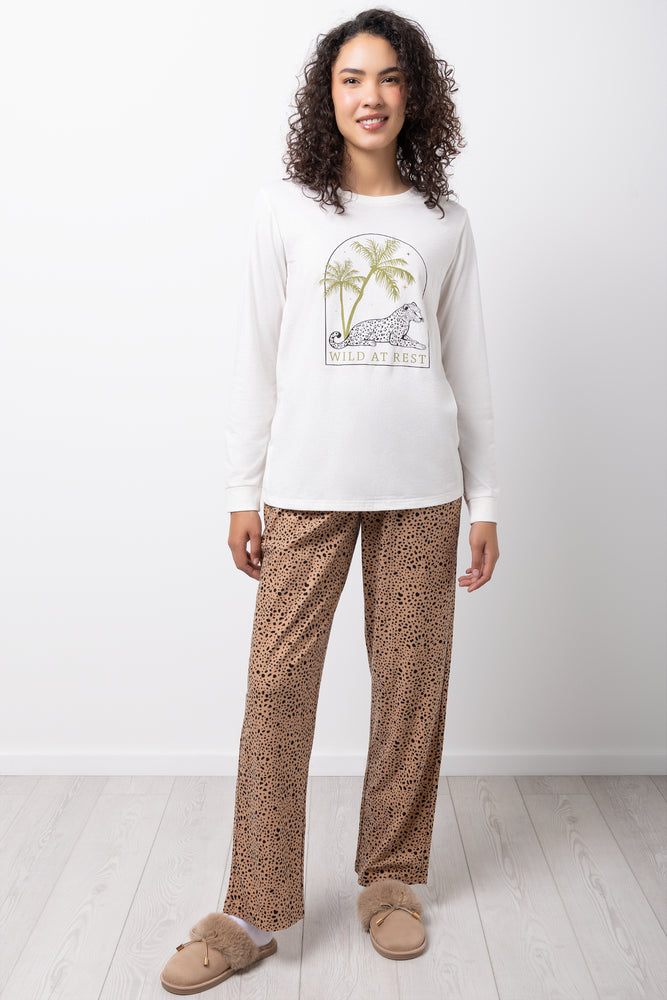 Long Sleeve Leopard Print Pyjamas (4)