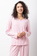 Pink Spotted Pointelle Pyjama Set