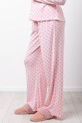 Pink Spotted Pointelle Pyjama Set (5)