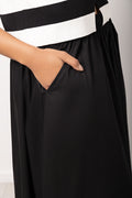 A-Line Poplin Skirt Black (3)