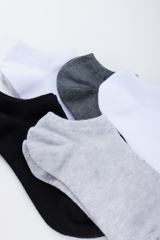 5 Pack Low Cut Plain Socks (1)