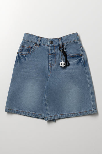 Light Blue Denim Jean Shorts