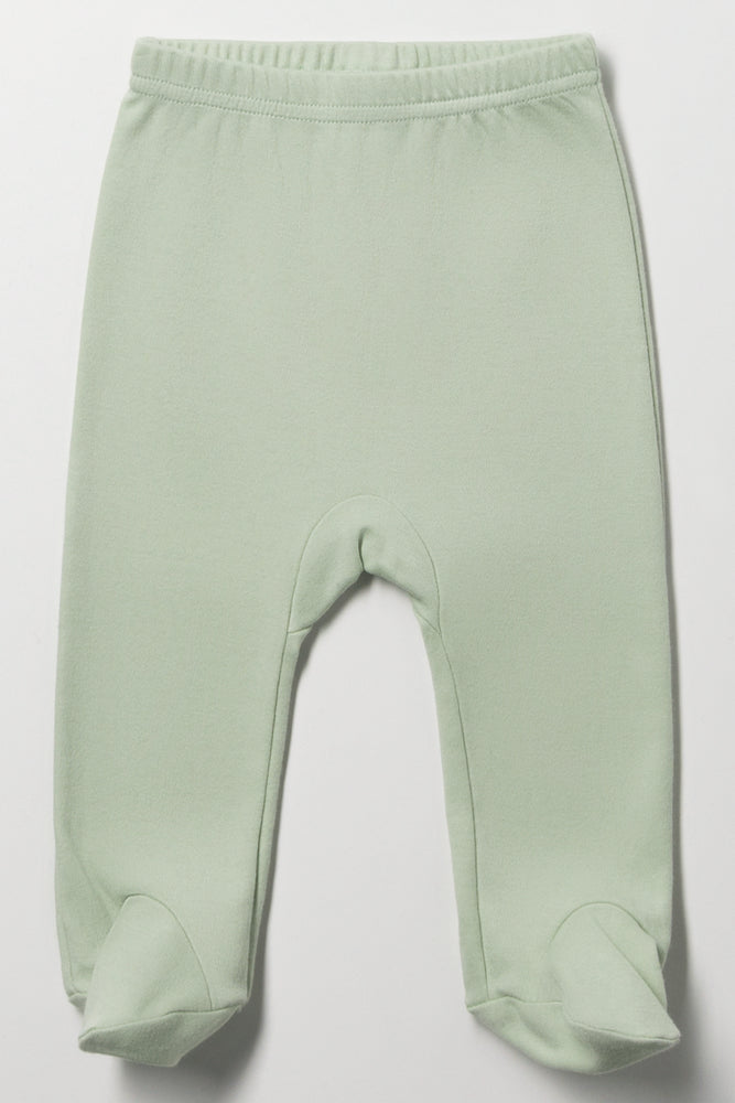 Green Footed Leggings