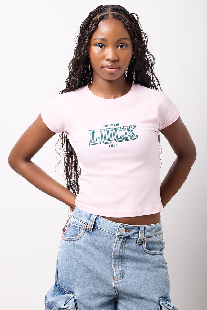 Pink Luck Graphic Baby T-Shirt