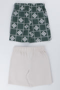 Green And Stone 2 Pack Woven Shorts (2)