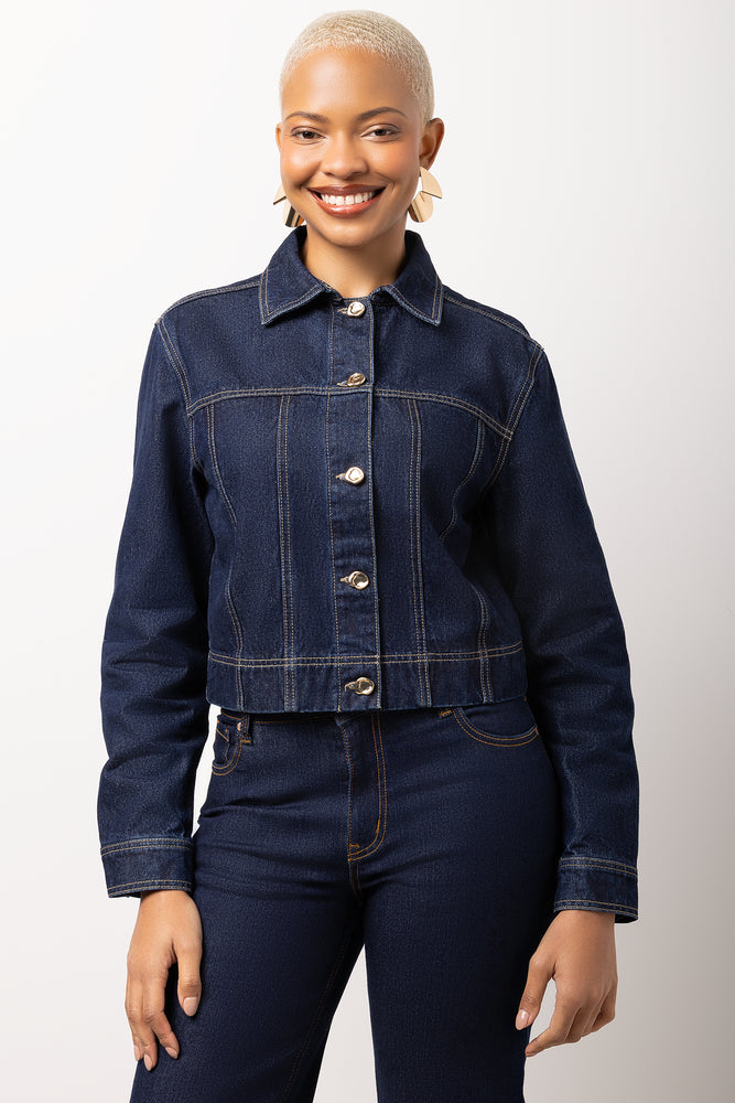 Indigo Blue Denim Trucker Jacket | Coats & Jackets | Ackermans