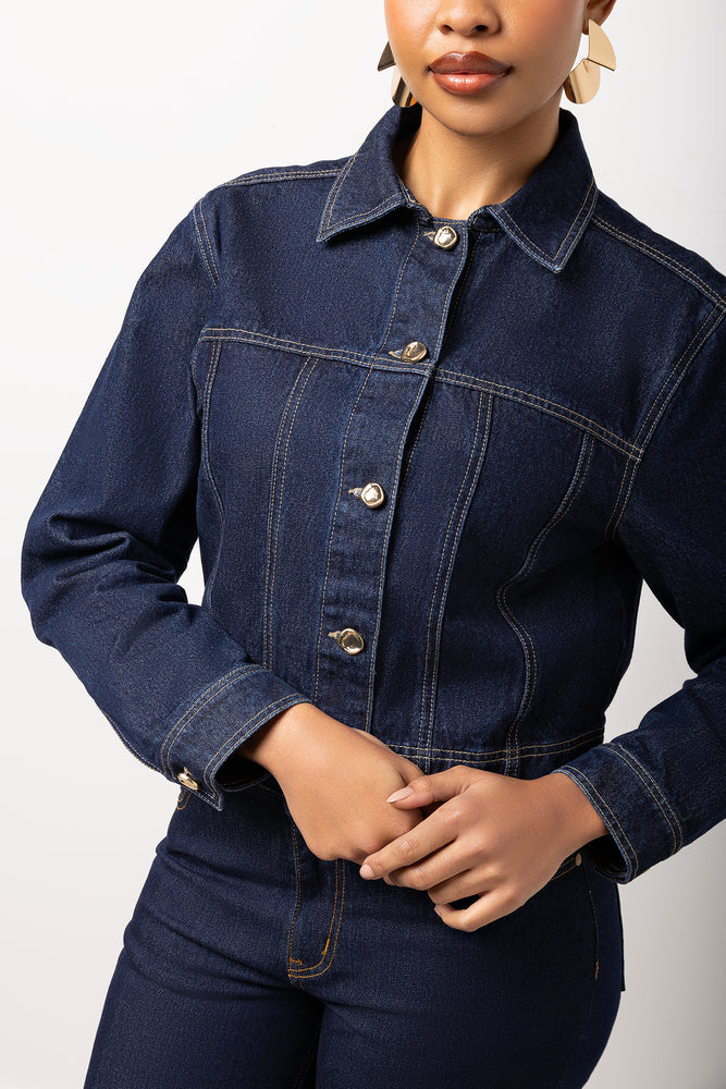 Indigo Blue Denim Trucker Jacket (3)
