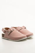 Pink Cork Mule Sandals