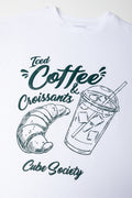 White Graphic Iced Coffee Crew T-Shirt (1)