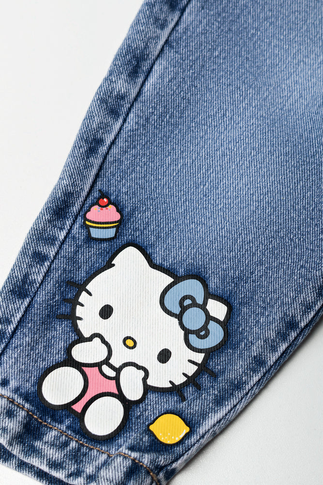 Girls Hello Kitty Denim Jeans (2)