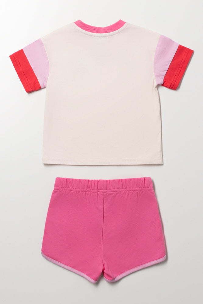 Pink Happy Days T-Shirt Set (2)