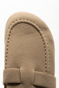 Suede Stitch Detail Clog Beige (4)