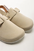 Stone Suede Cork Mule Sandals (2)