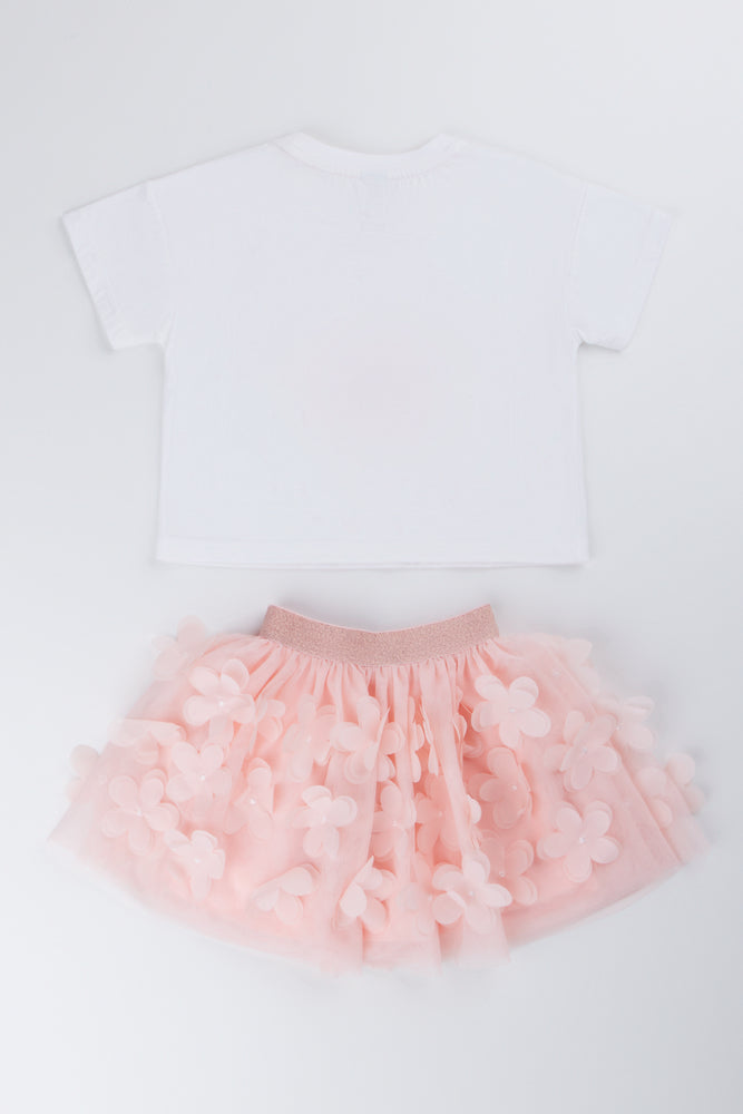 Pink Flower Tutu Set (2)