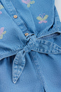 Butterfly Embroidered Short Set (2)
