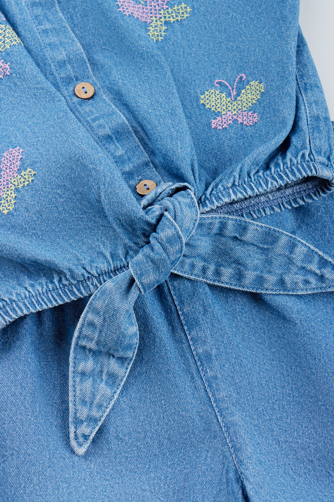Butterfly Embroidered Short Set (2)