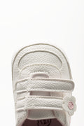 White Floral Baby Crib Sneakers (4)
