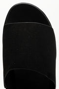 Black Wedge Mule Sandals (4)
