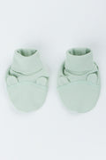 Sage Green Newborn Bear Booties