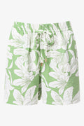 Green Floral Shorts