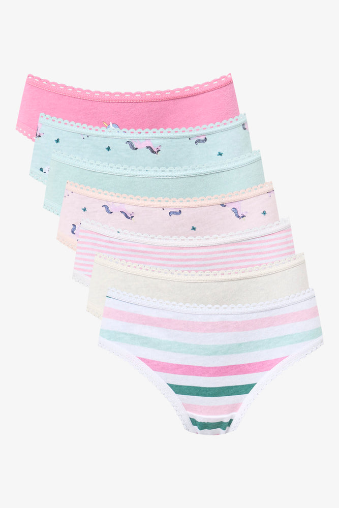 7 Pack Printed Bikini Panties