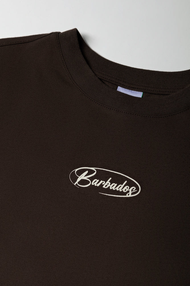 Brown Oversized Short Sleeve T-Shirt (1)