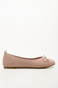 Dusty Pink Classic Ballerina Pumps (1)