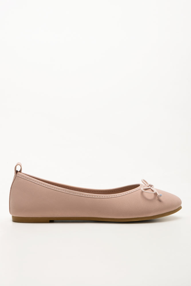 Dusty Pink Classic Ballerina Pumps (1)