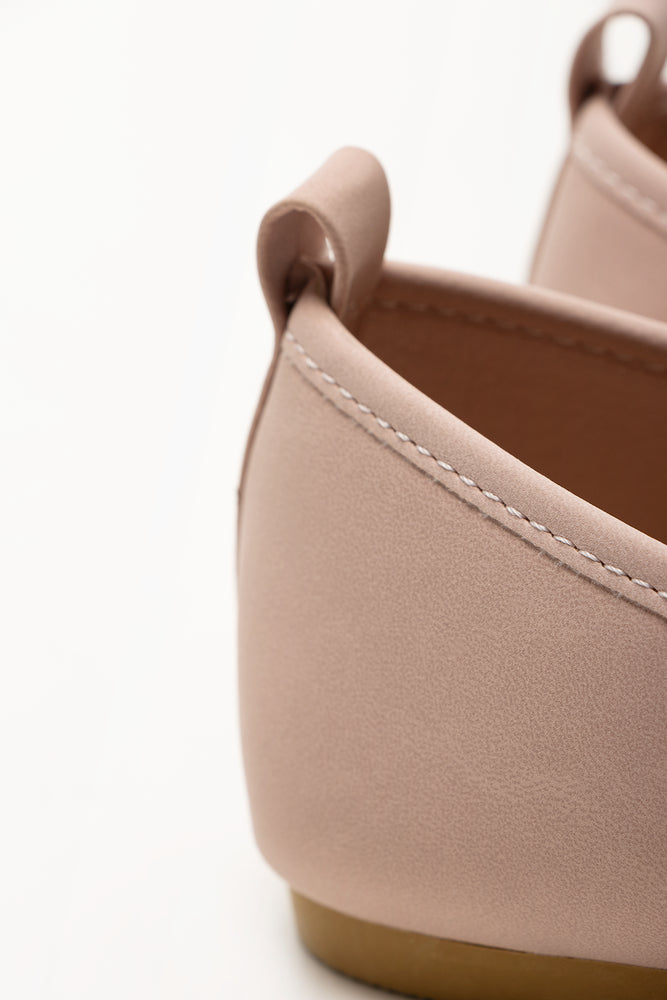 Dusty Pink Classic Ballerina Pumps (3)