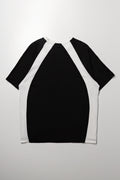 Black White Panelled Raglan T-Shirt (2)
