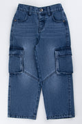 Mid Blue Skater Cargo Pants