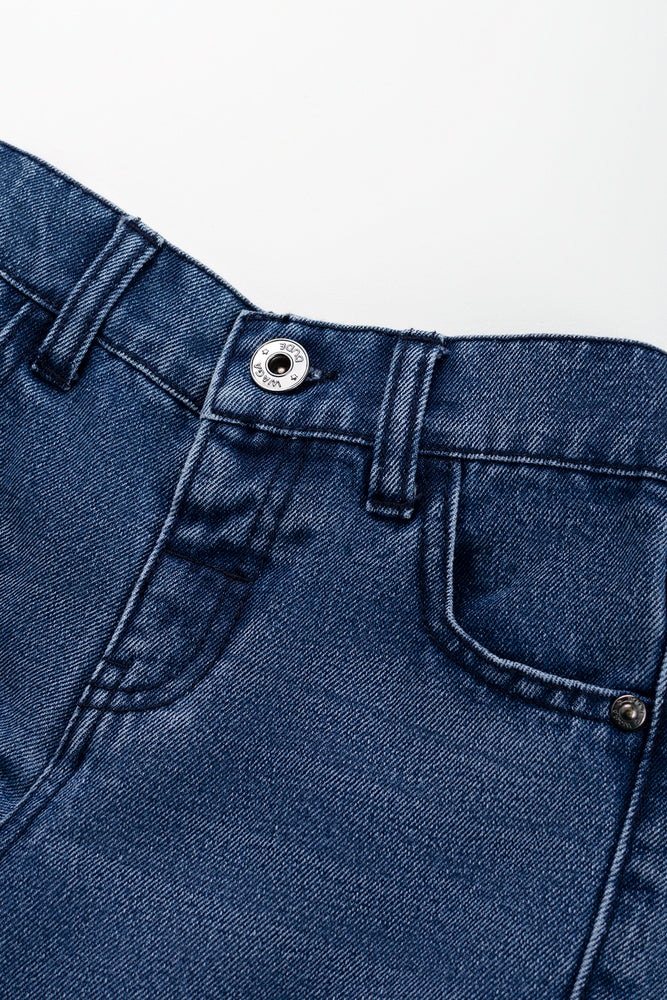 Mid Blue Skater Cargo Pants (1)