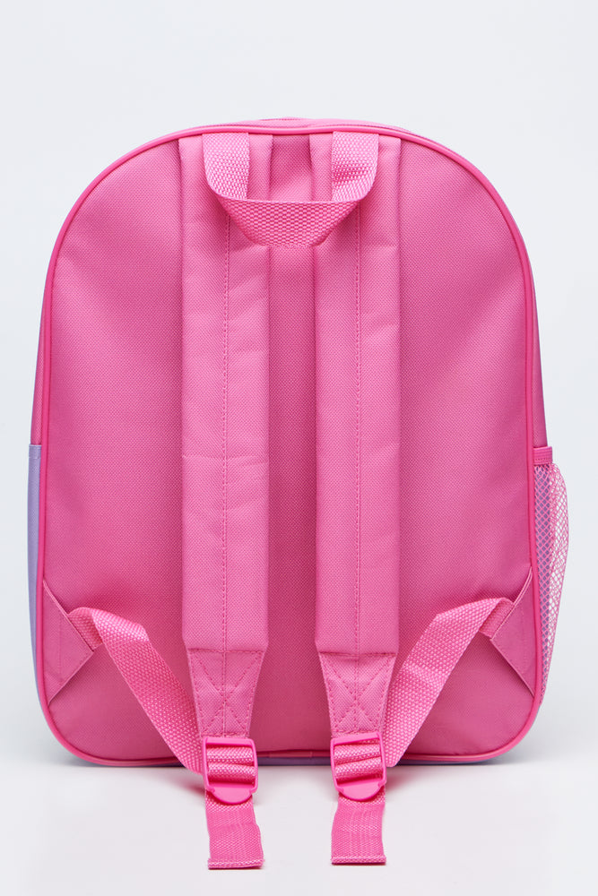 Pink Minnie Mouse Debossed Backpack (4)