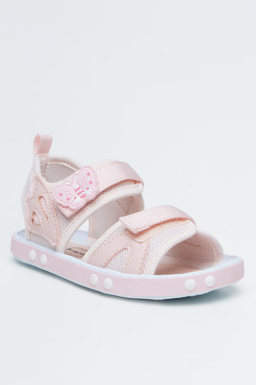 Pink Butterfly Open Sandals
