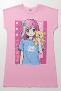 Pink Anime Girl Sleepshirt