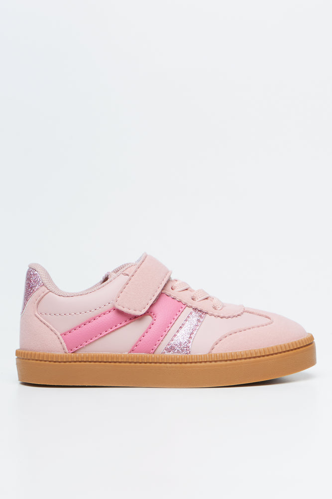 Pink Glitter Retro Sneakers (1)