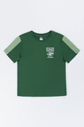 Green Dinosaur Print T-Shirt