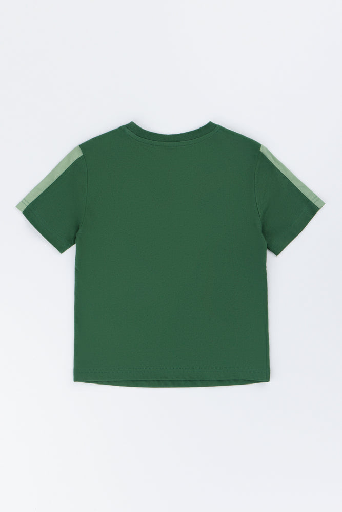 Green Dinosaur Print T-Shirt (2)