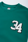 Green Textured Boston City T-Shirt (1)