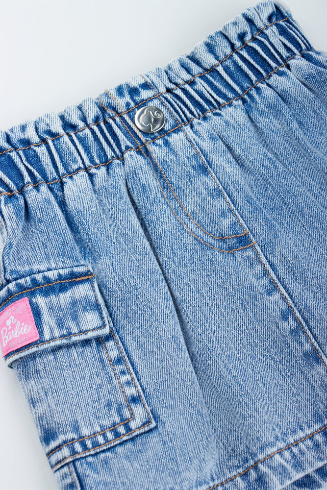 Barbie Denim Skort With Pockets (1)