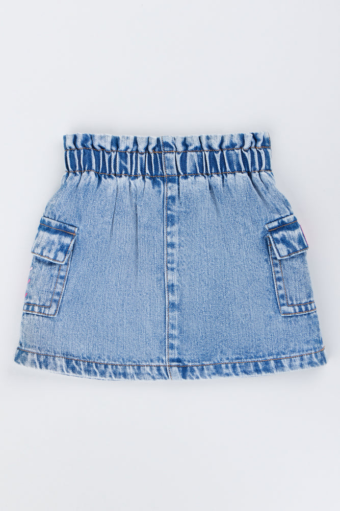 Barbie Denim Skort With Pockets (2)