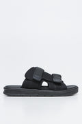 Black Utility Comfort Sandals (1)