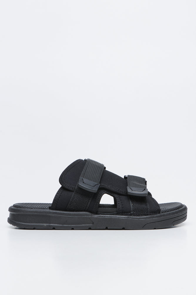 Black Utility Comfort Sandals (1)
